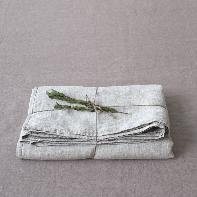 Aldaia LuxeLinen Escape - Breathable Linen Flat Sheet