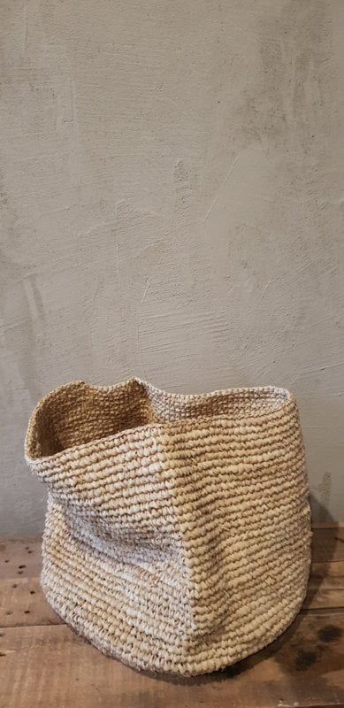 Ciudad Lineal Handcrafted Woven Basket - Rustic Charm Basket