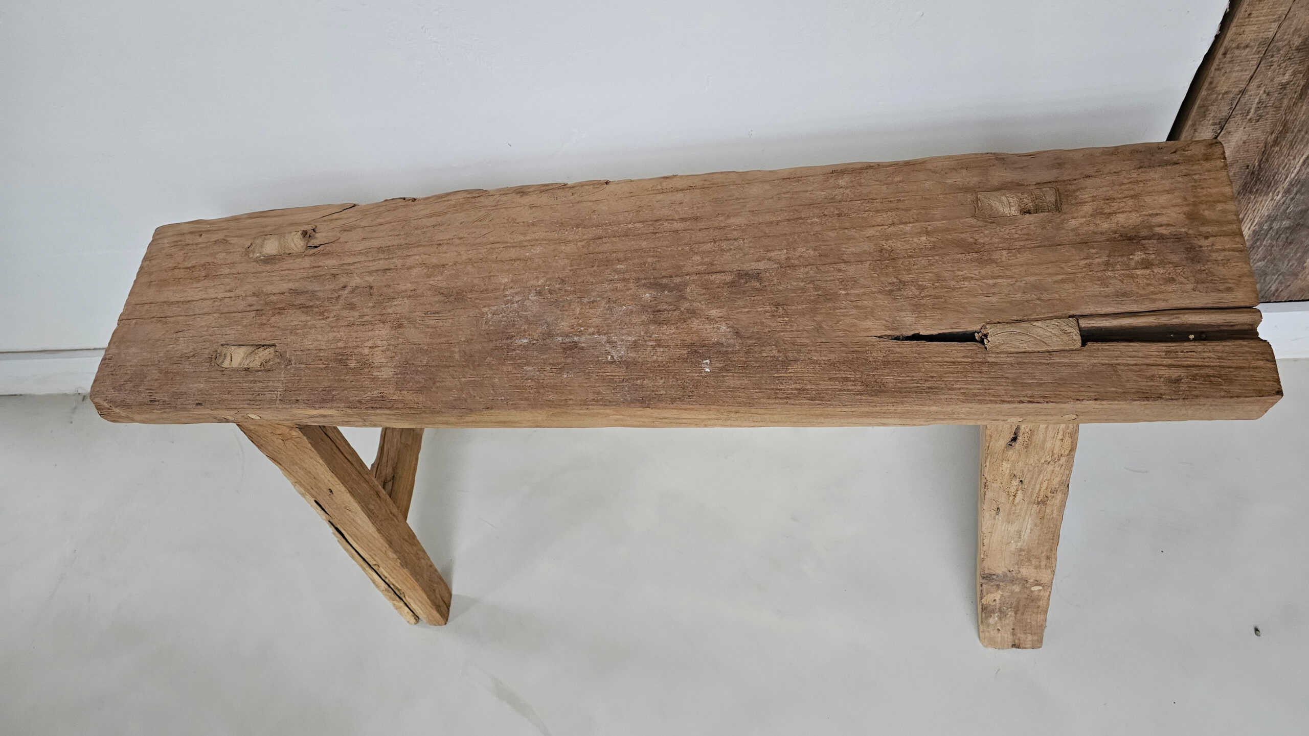 Adra Wooden Bench - Handcrafted Rustic Elegance