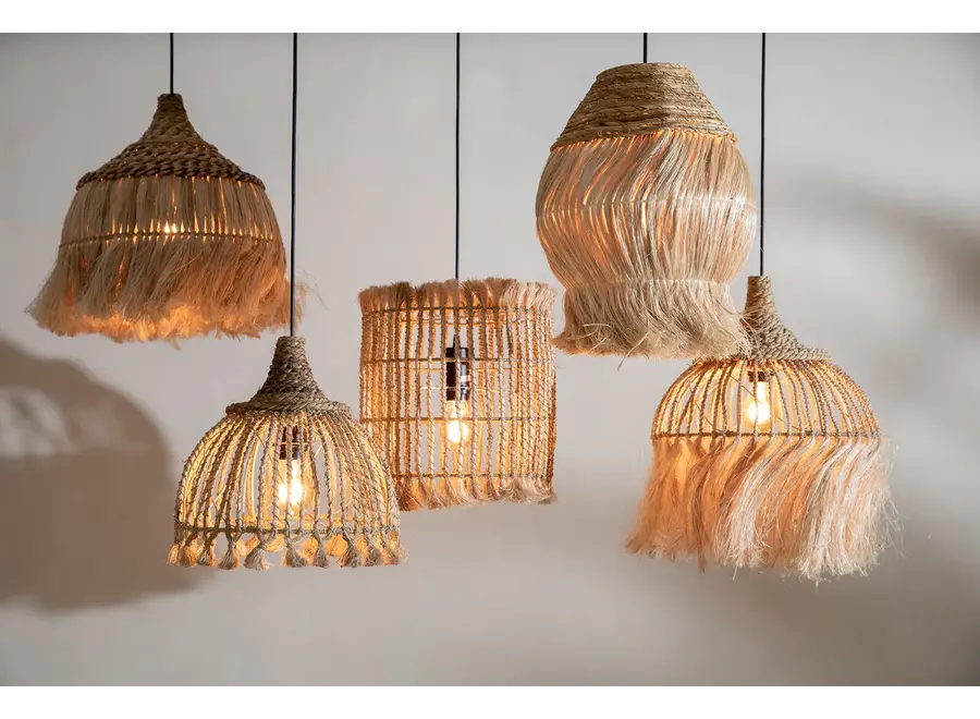 Mojácar Boho Pendant - Abaca Grass Pendant Light