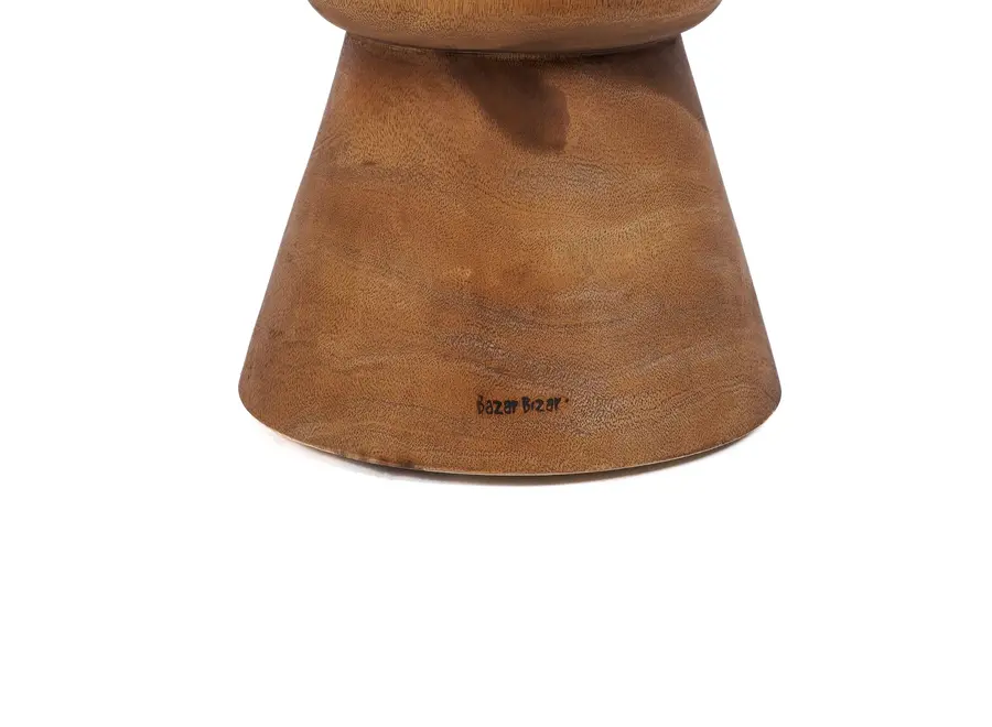 Albufera Bow Table - Suar Wood Stool