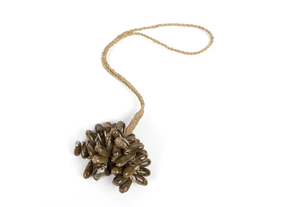 Calpe Shell Charm - Balinese Crafted Tassel