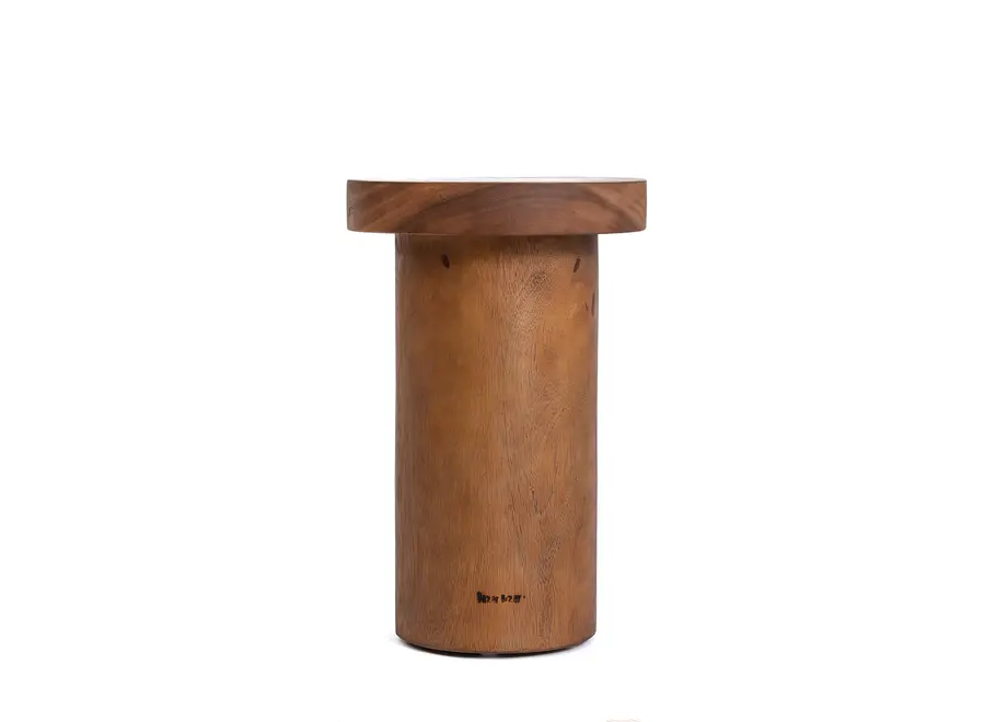 Cabo de Gata Glow Side Table - Teak Wood Side Table