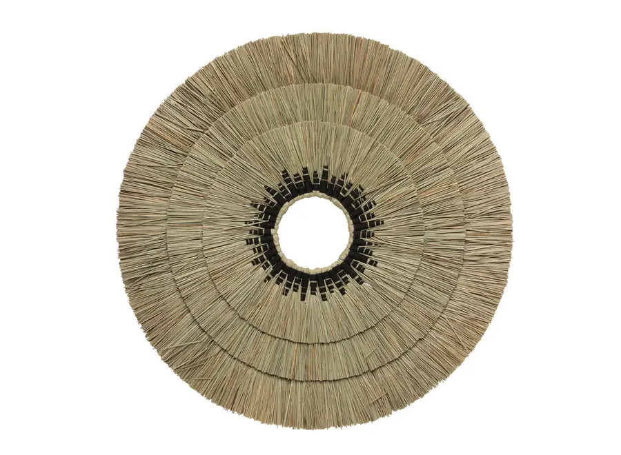 Cazorla Seagrass Wall Decor - Mengdong Grass and Black Cotton Wall Decor