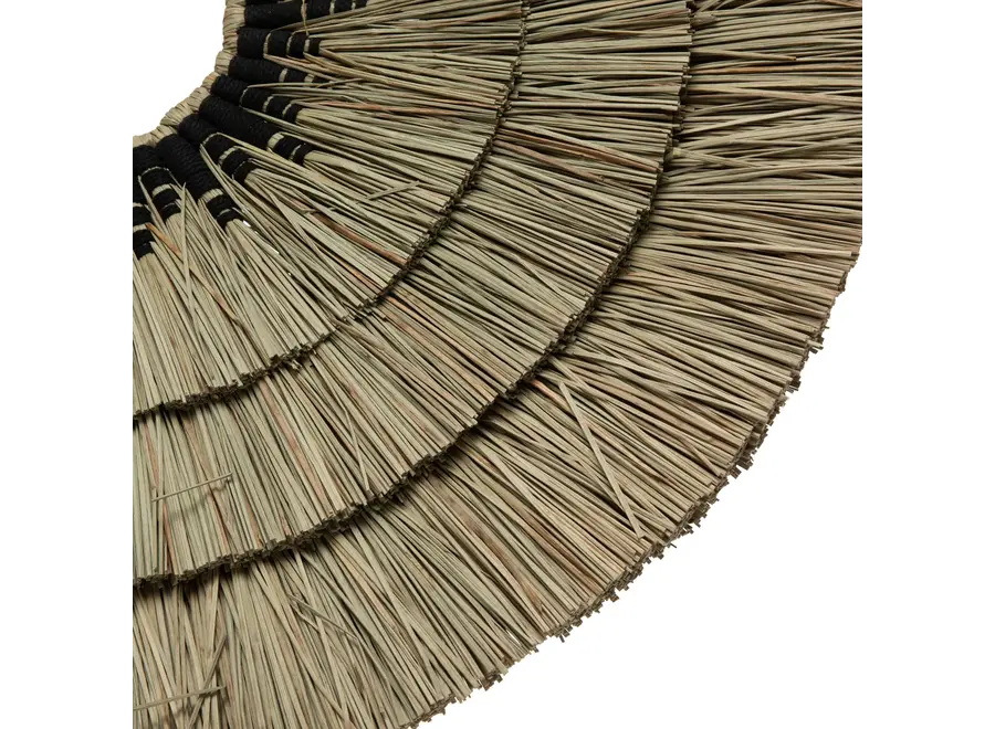 Cazorla Seagrass Wall Decor - Mengdong Grass and Black Cotton Wall Decor