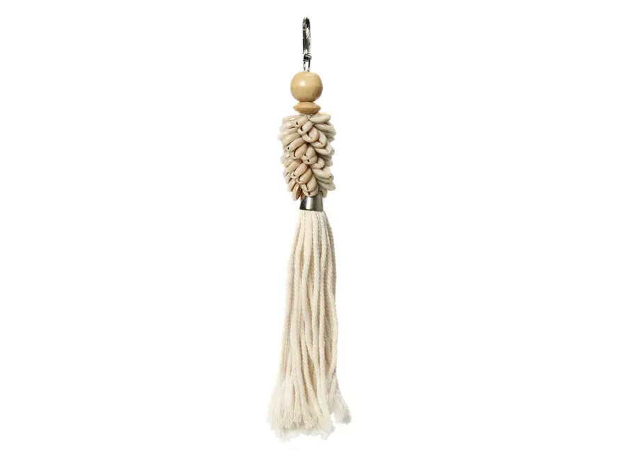 Mallorca Bohemian Keychain - Handmade Seashell Tassel Keychain