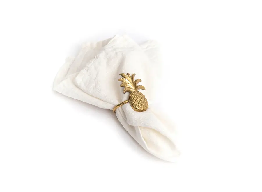 Calpe Luxe Brass Pineapple - Napkin Ring