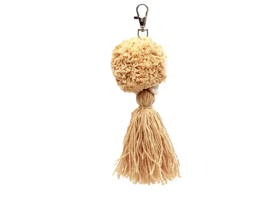 Calpe Coastal Charm - Pompom Keychain