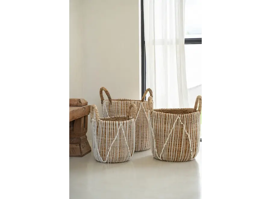 Algeciras Intricate Basket - Seagrass Organizer