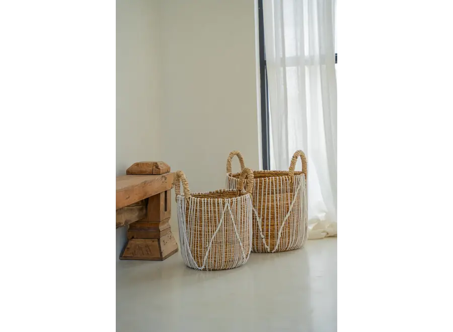 Algeciras Intricate Basket - Seagrass Organizer