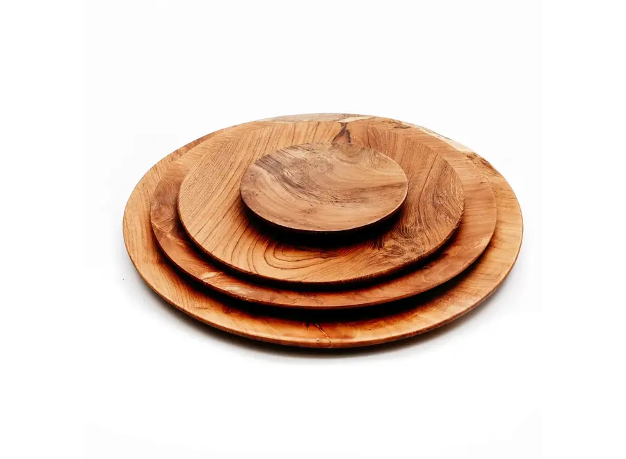 Calpe Charm Serving Plate - Teak Wood Platter