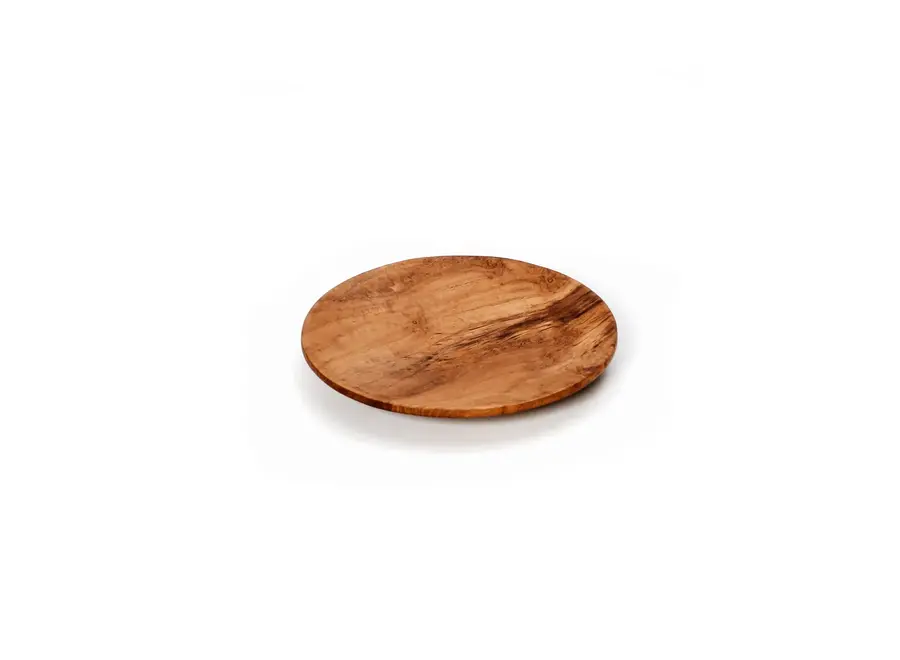 Cazorla Charm Round Plate - Teak Wood Serving Plate