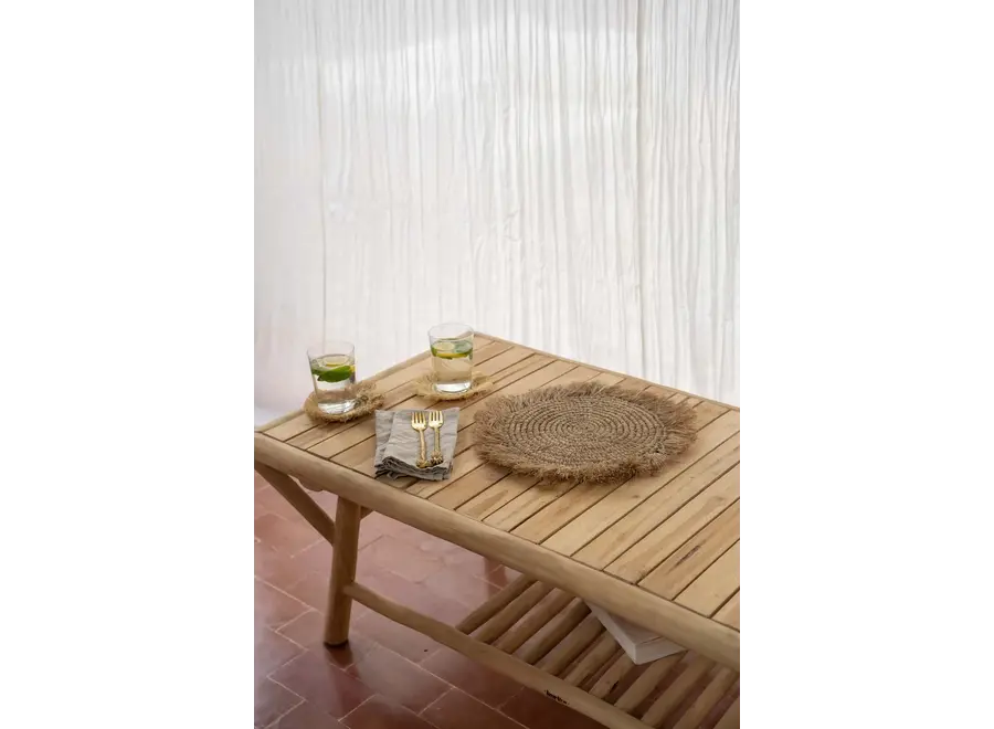 Mataro Wood Coffee Table - Natural Summer Vibe