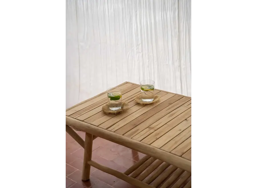 Mataro Wood Coffee Table - Natural Summer Vibe