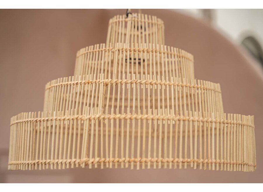 Alhambra Wedding Cake Light - Rattan Pendant Light