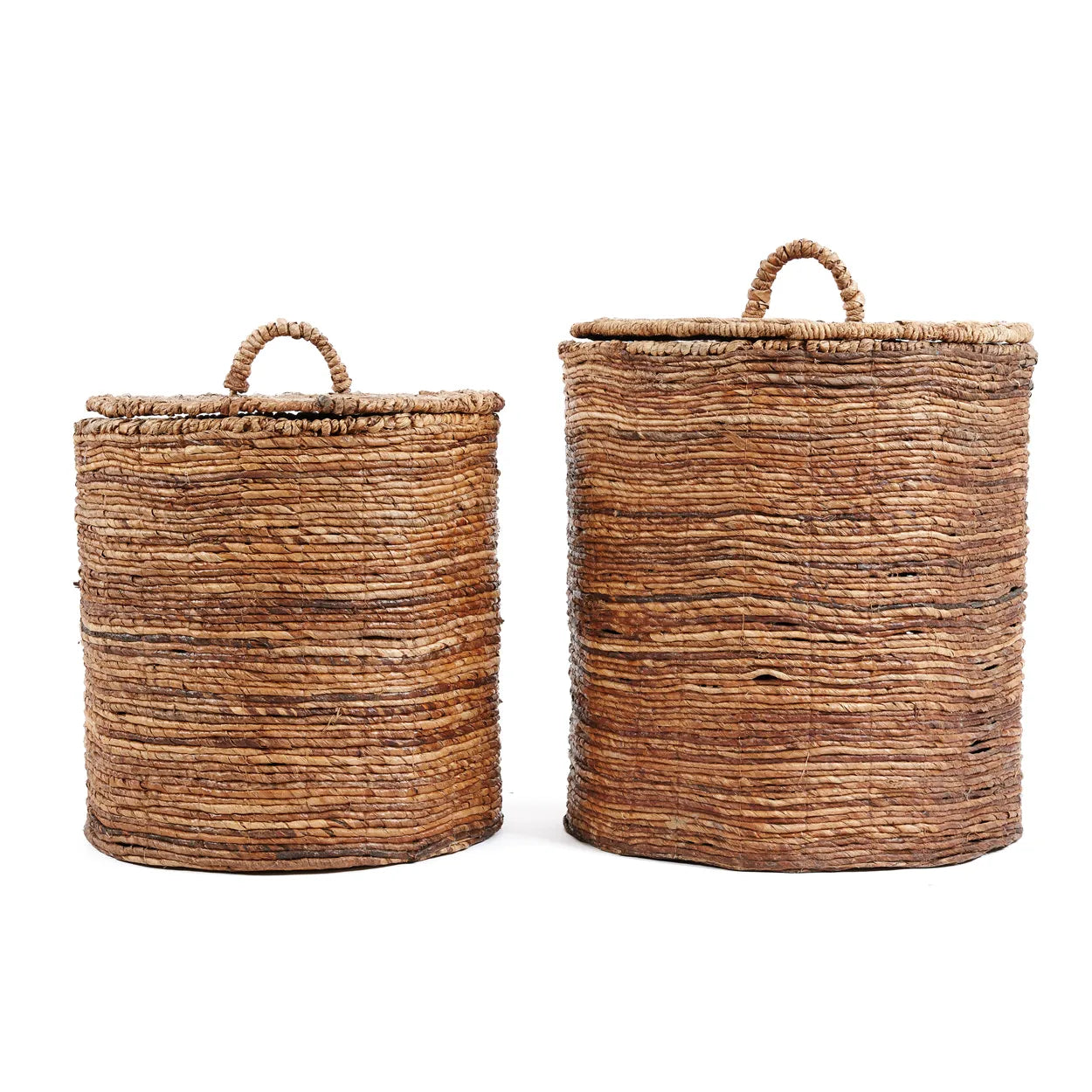 Almuñecar Natural Storage Duo - Banana Leaf Baskets