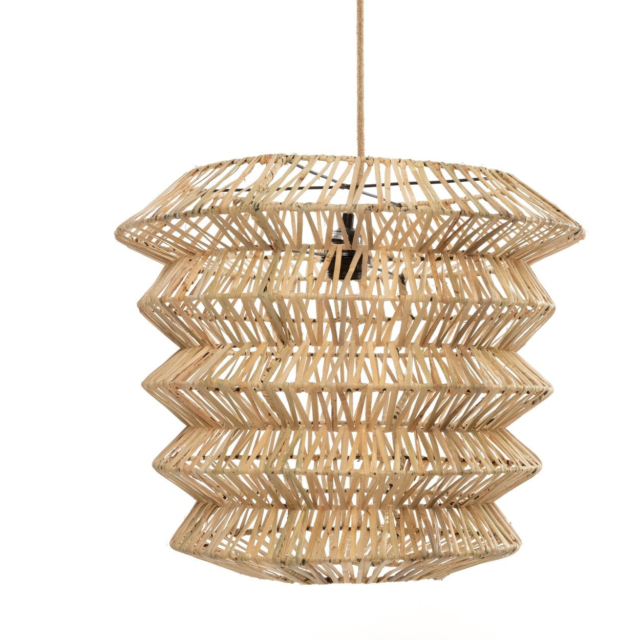 Zahara de la Sierra Rattan Pendant Light - Bohemian Rattan Pendant Light