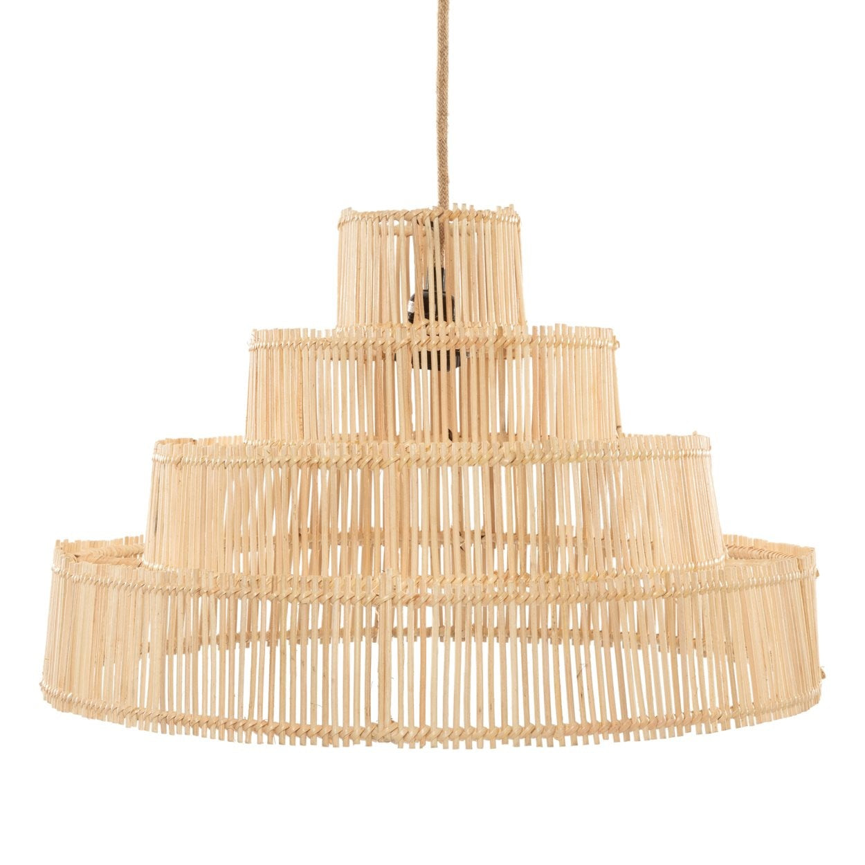 Alhambra Wedding Cake Light - Rattan Pendant Light